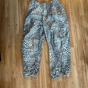 Jaded London Leopard Parachute Pants